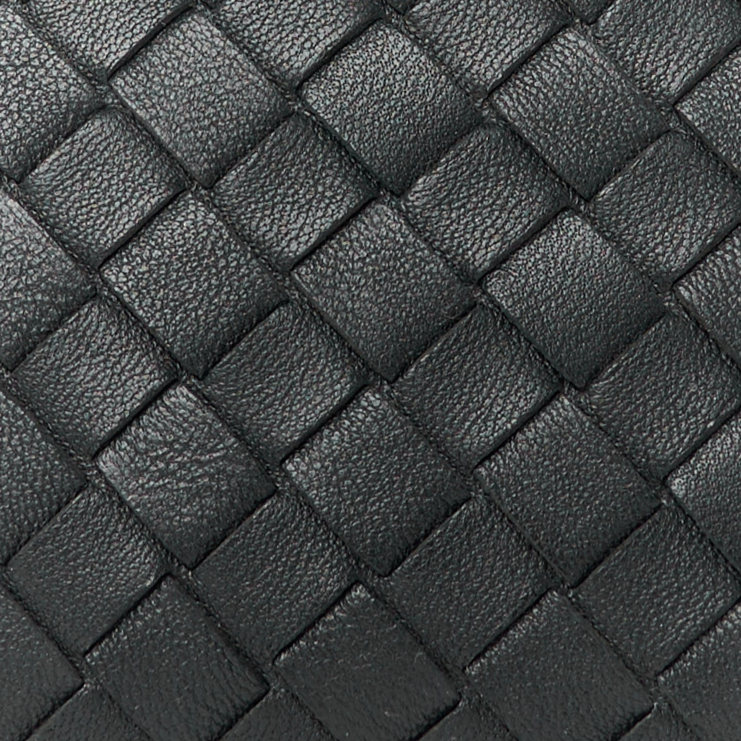 Nappa Intrecciato Small Cosmetic Pouch Black