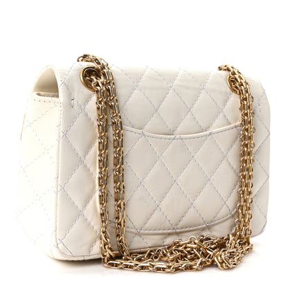 Chanel Aged Calfskin Quilted 2.55 Reissue Mini Flap White 3 of 11