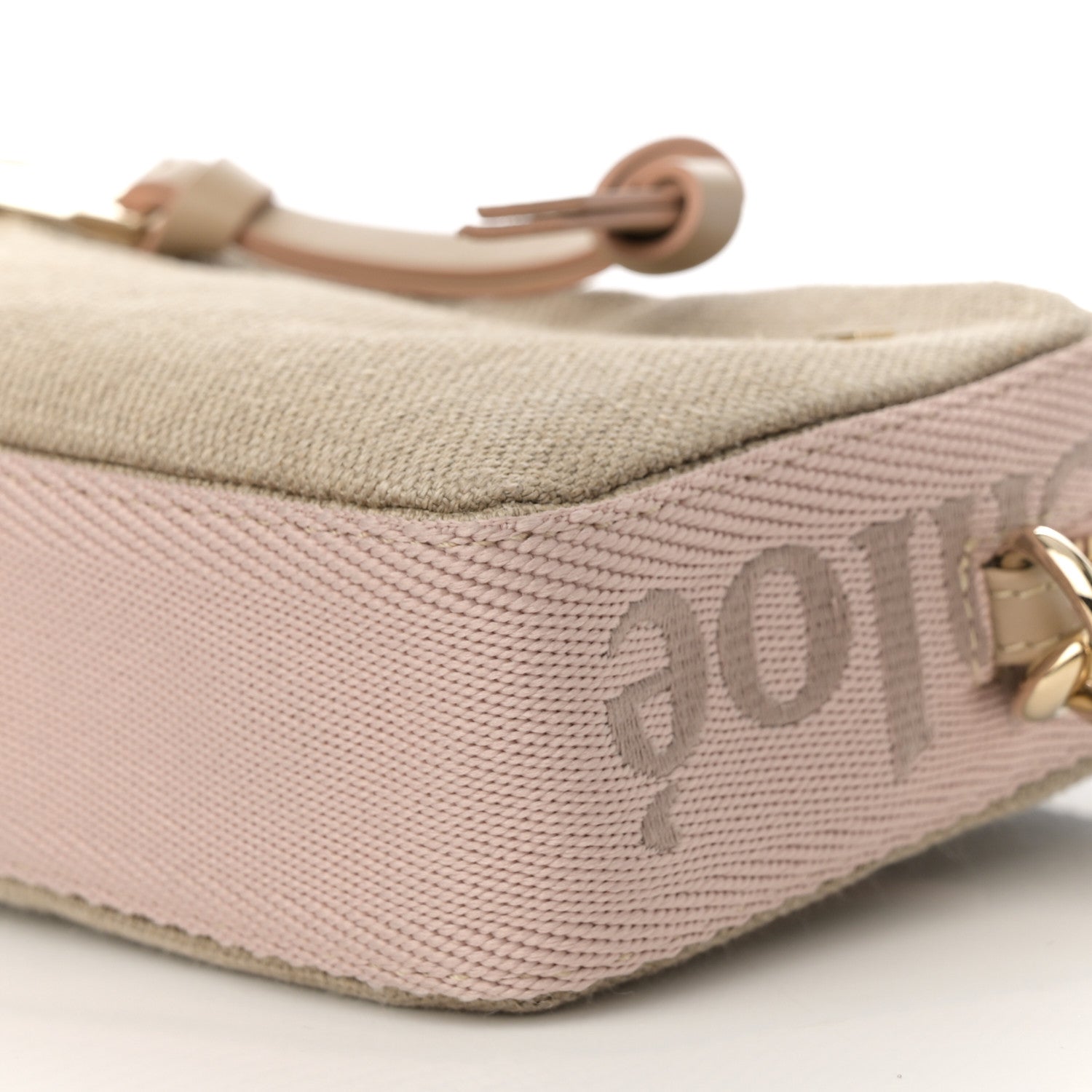 Chloe Linen Woody Belt Bag Blush Beige 10 of 13