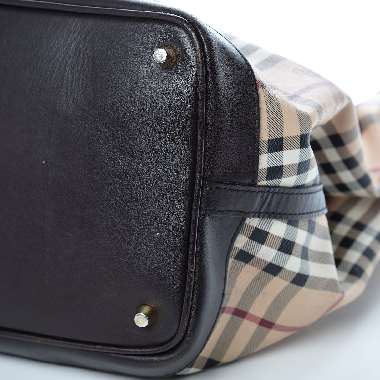 Haymarket Check Medium Golderton Tote Chocolate