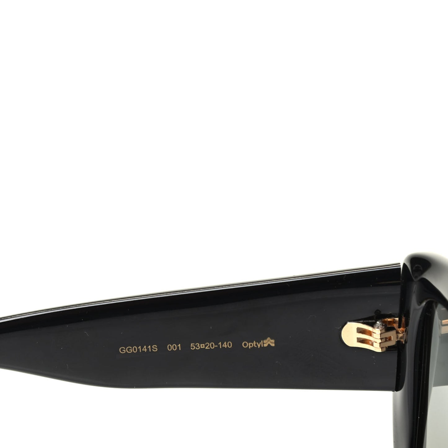 Acetate Square Frame Sunglasses GG0141S Black