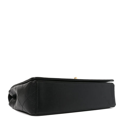 Chanel Sheepskin Quilted Vintage Mademoiselle Flap Black 4 of 11