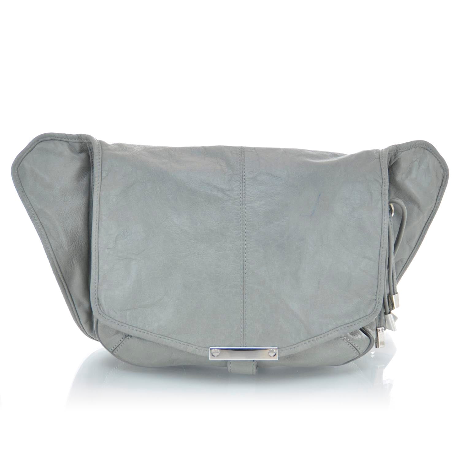 Alexander Wang Leather Iris Messenger Bag Grey 1 of 8