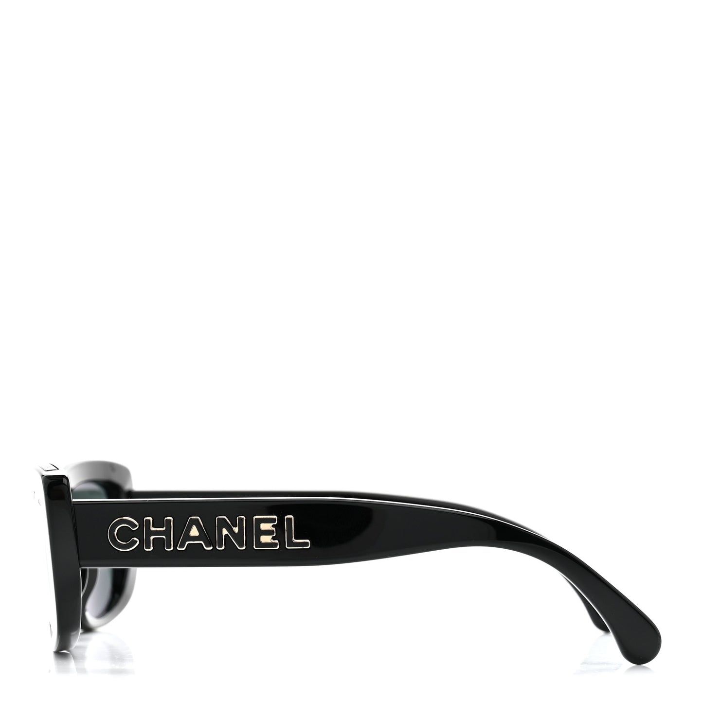 Acetate Rectangle Sunglasses 5559-A Black