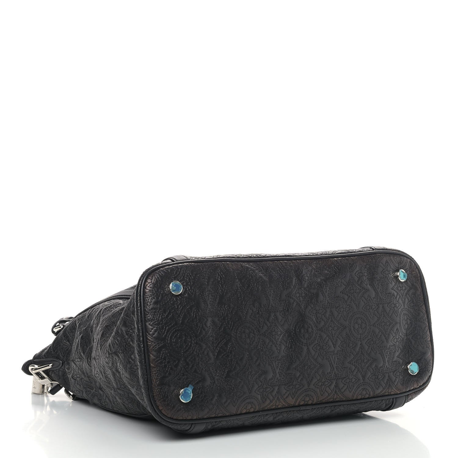 Louis Vuitton Monogram Lambskin Antheia Ixia MM Black 3 of 9