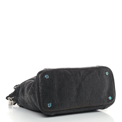 Louis Vuitton Monogram Lambskin Antheia Ixia MM Black 3 of 9