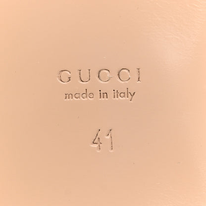 Gucci Lifford Calfskin GG Marmont Ankle Wrap Flat Sandals 41 Cognac 7 of 9