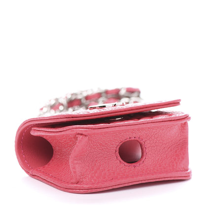 Chanel Caviar Camellia Embossed Airpods Pro Case Pink 4 of 9