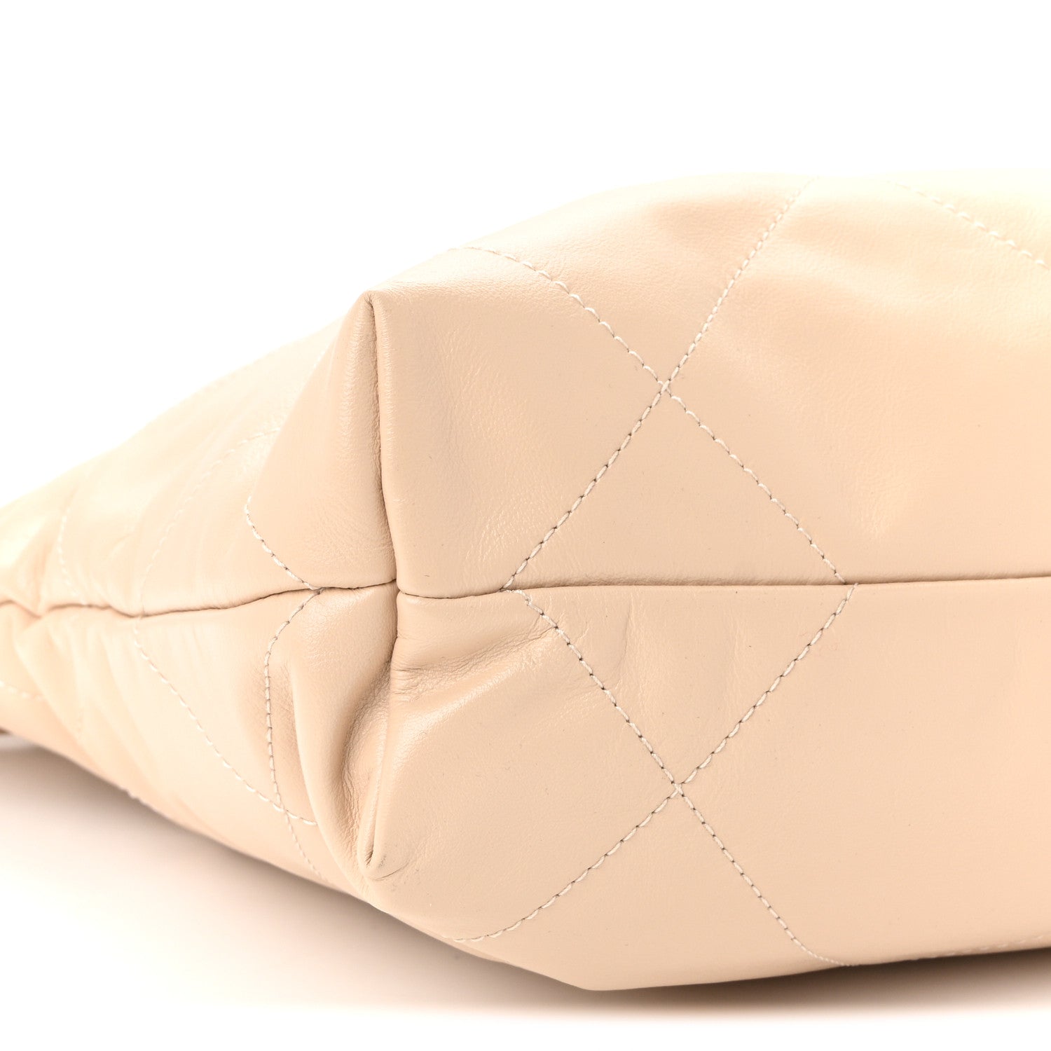 Chanel Shiny Calfskin Quilted Small Chanel 22 Ecru 19 of 21