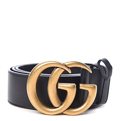 Gucci Calfskin Double G 40mm Belt 90 36 Black 1 of 7