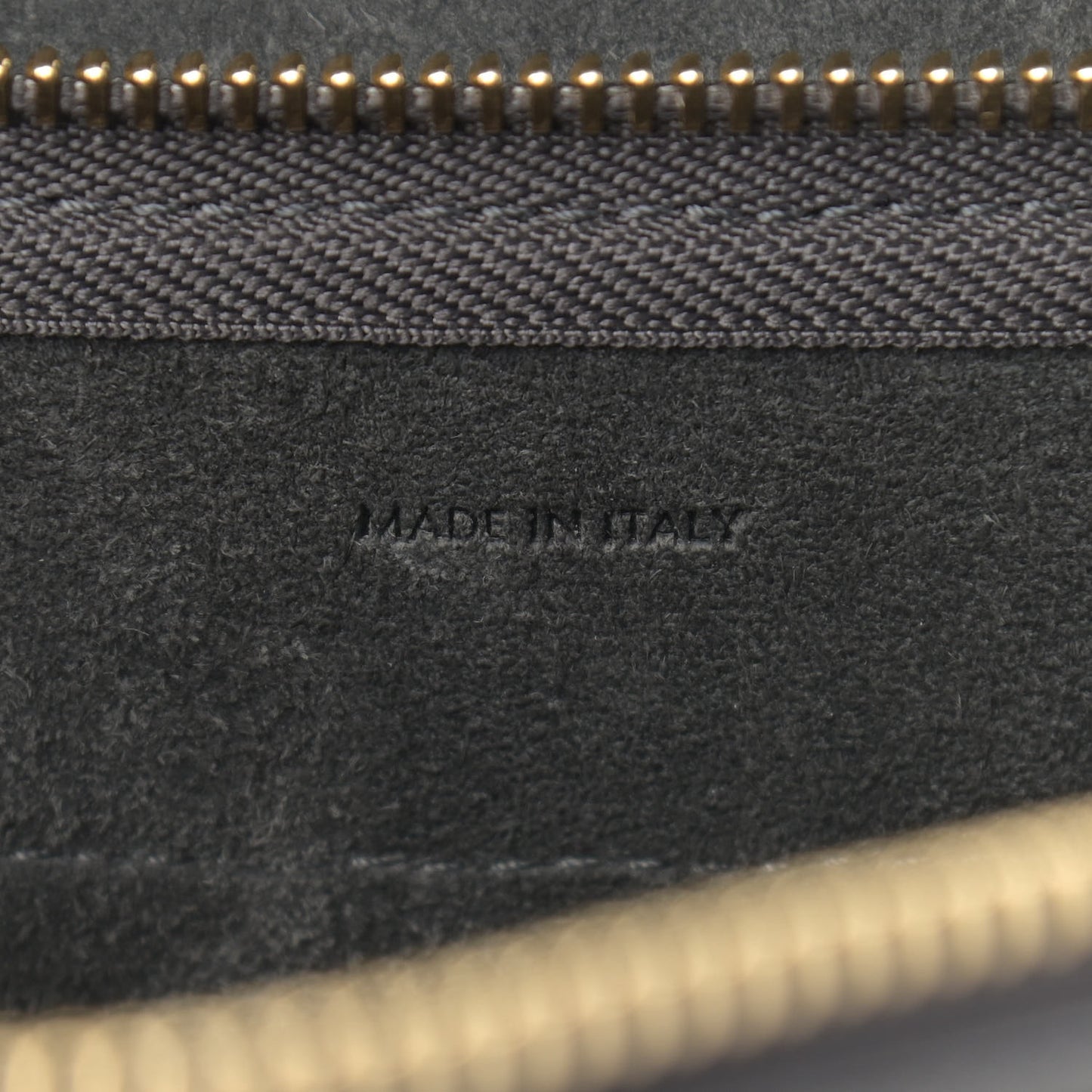 Grained Calfskin Nano Belt Bag Grey