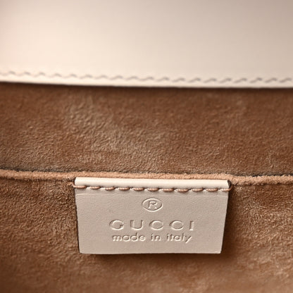 Gucci Calfskin Mini Sylvie Top Handle Bag White 6 of 11