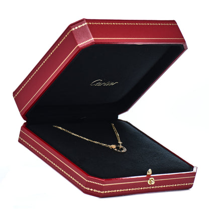 Cartier 18K Yellow Gold 2 Diamond LOVE Necklace 5 of 5