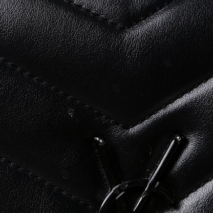 Saint Laurent Calfskin Y Quilted Monogram Medium Loulou Chain Satchel Black 12 of 12