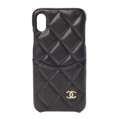 Chanel Caviar Quilted iPhone XS Max Coco Tech Case Black 1 of 7