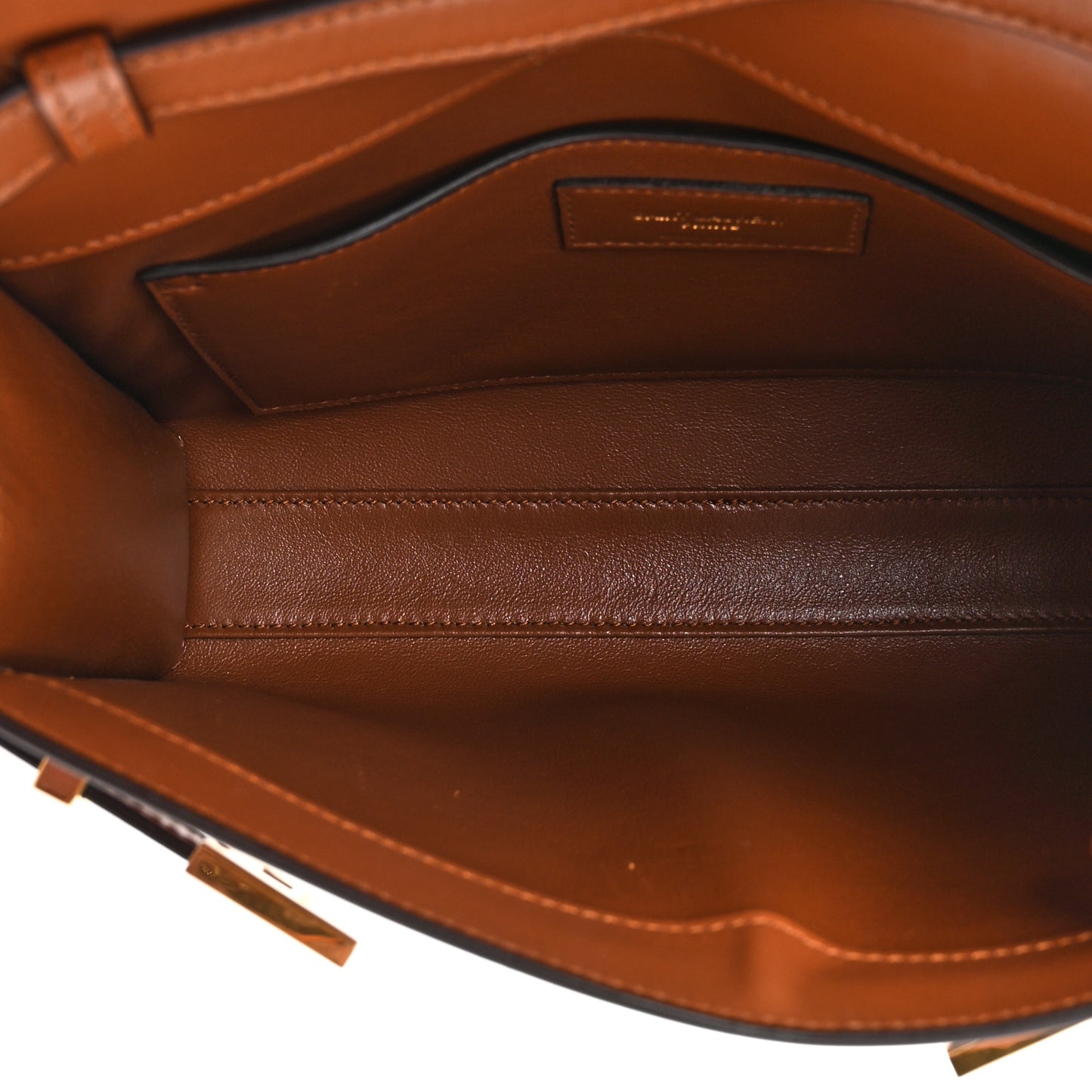 Smooth Calfskin Small Manhattan Shoulder Bag Cognac