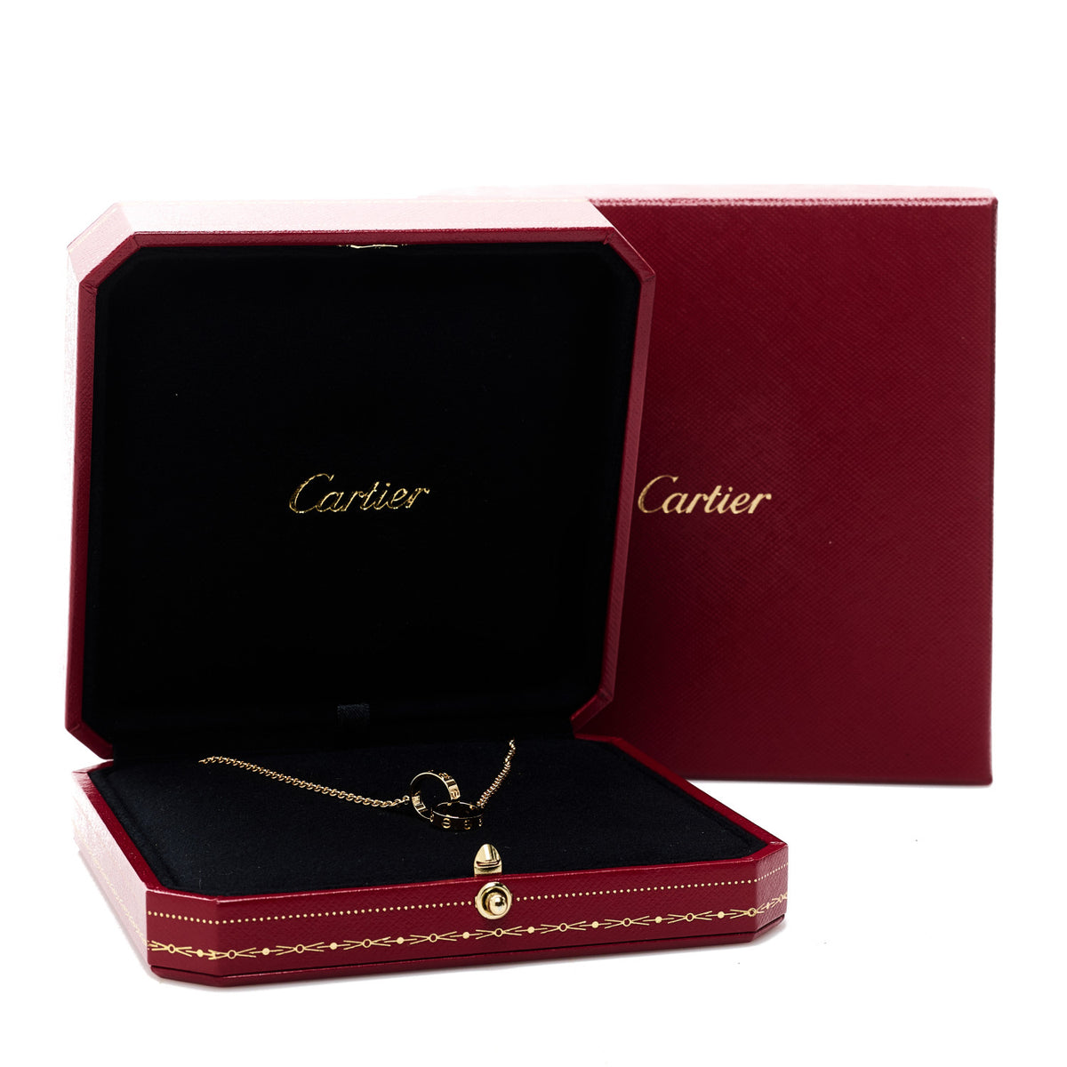 Cartier 18K Yellow Gold Interlocking LOVE Necklace 6 of 6