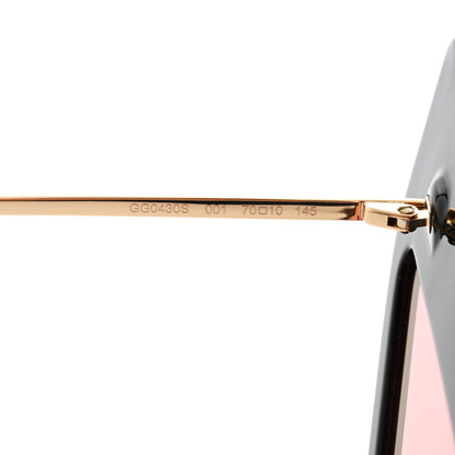 Gucci Acetate Crystal Geometric Sunglasses GG0430S Black 5 of 8