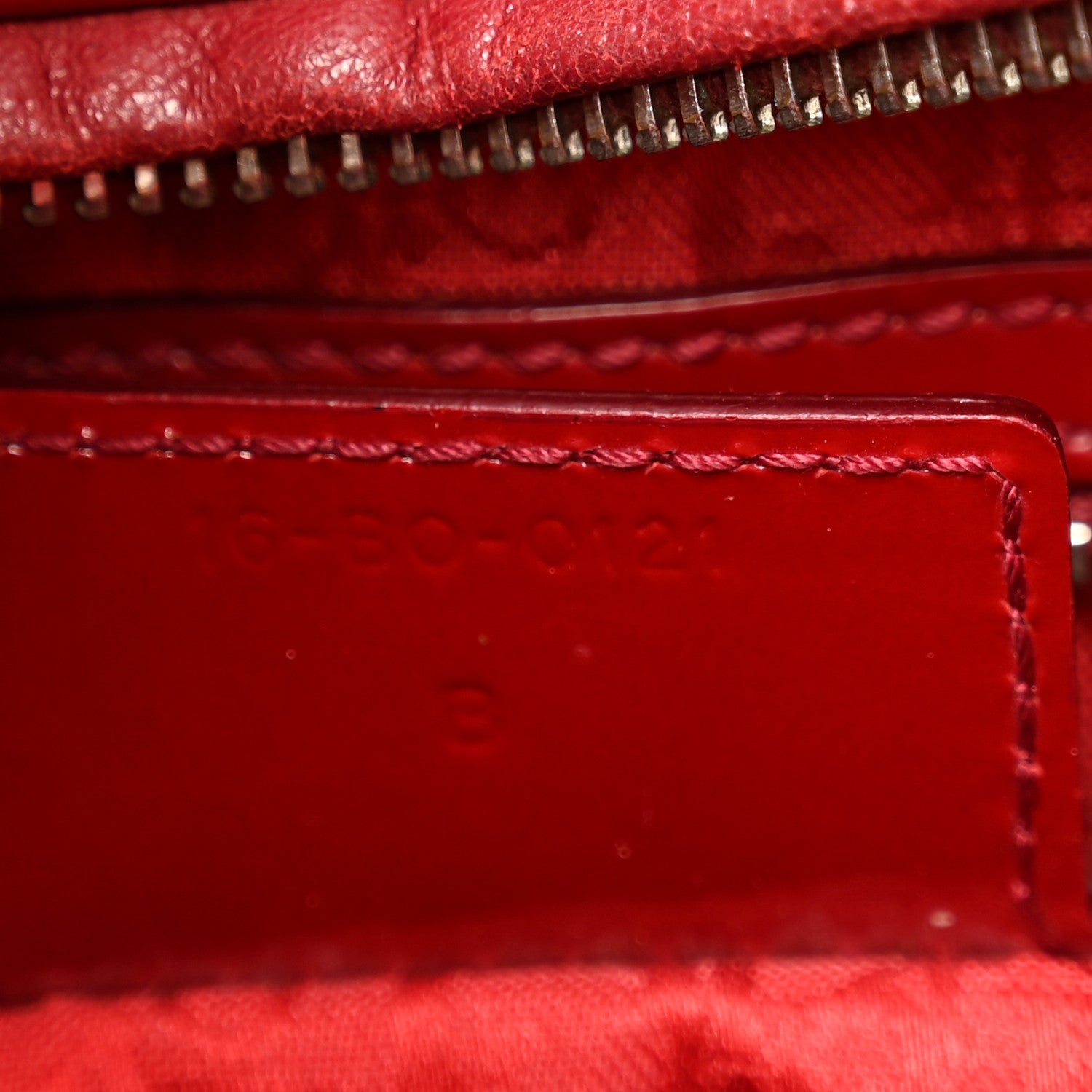 Christian Dior Patent Cannage Large Lady Dior Red 7 of 12