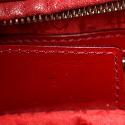 Christian Dior Patent Cannage Large Lady Dior Red 7 of 12