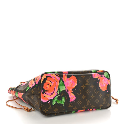 Louis Vuitton Monogram Roses Neverfull MM 4 of 10