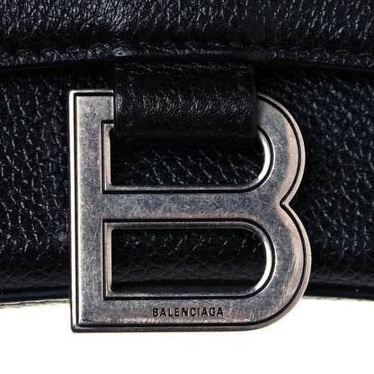 Balenciaga Grained Calfskin Hourglass Top Handle Bag XS Black 10 of 11