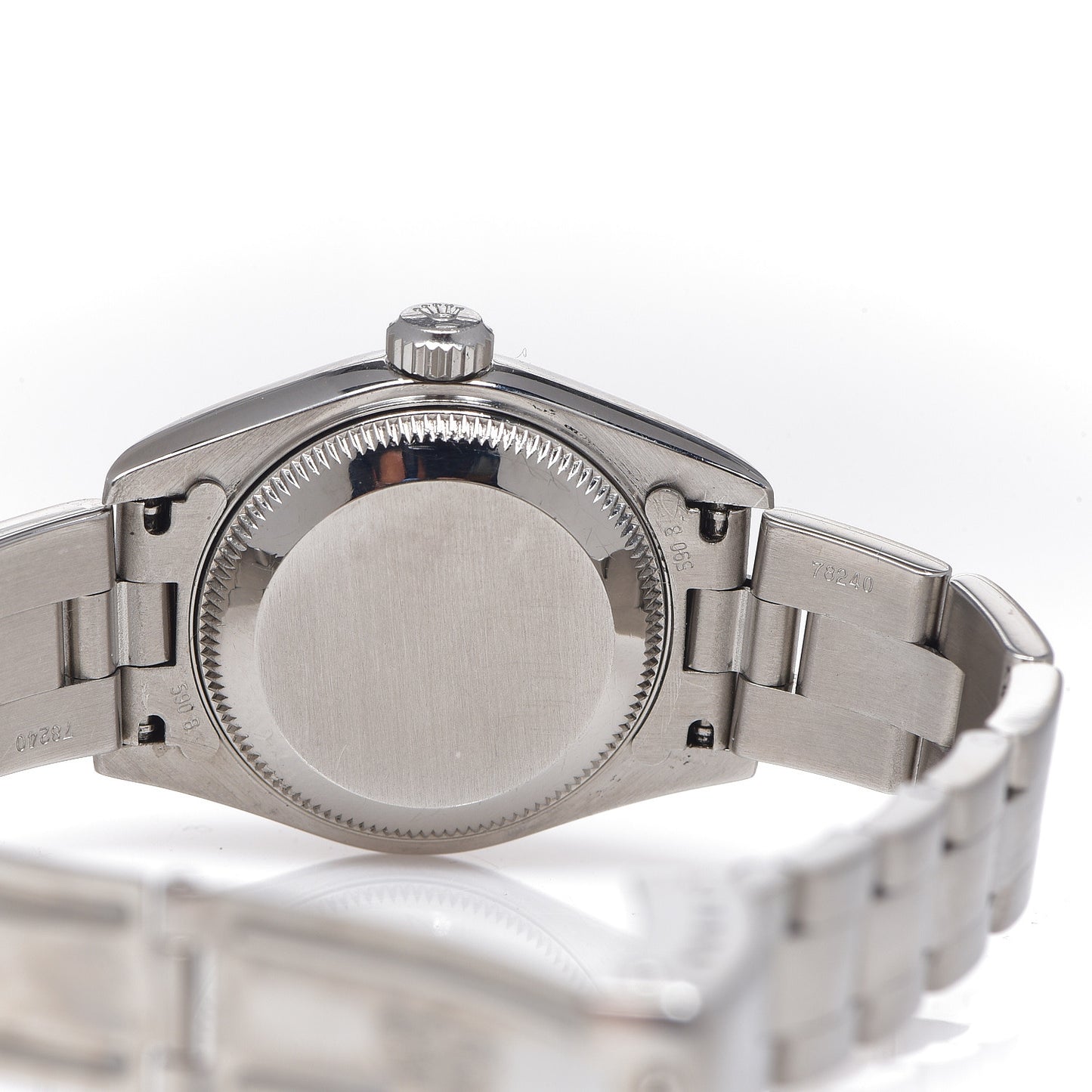 Stainless Steel 18K White Gold 26mm Oyster Perpetual Datejust Watch White Roman 79174