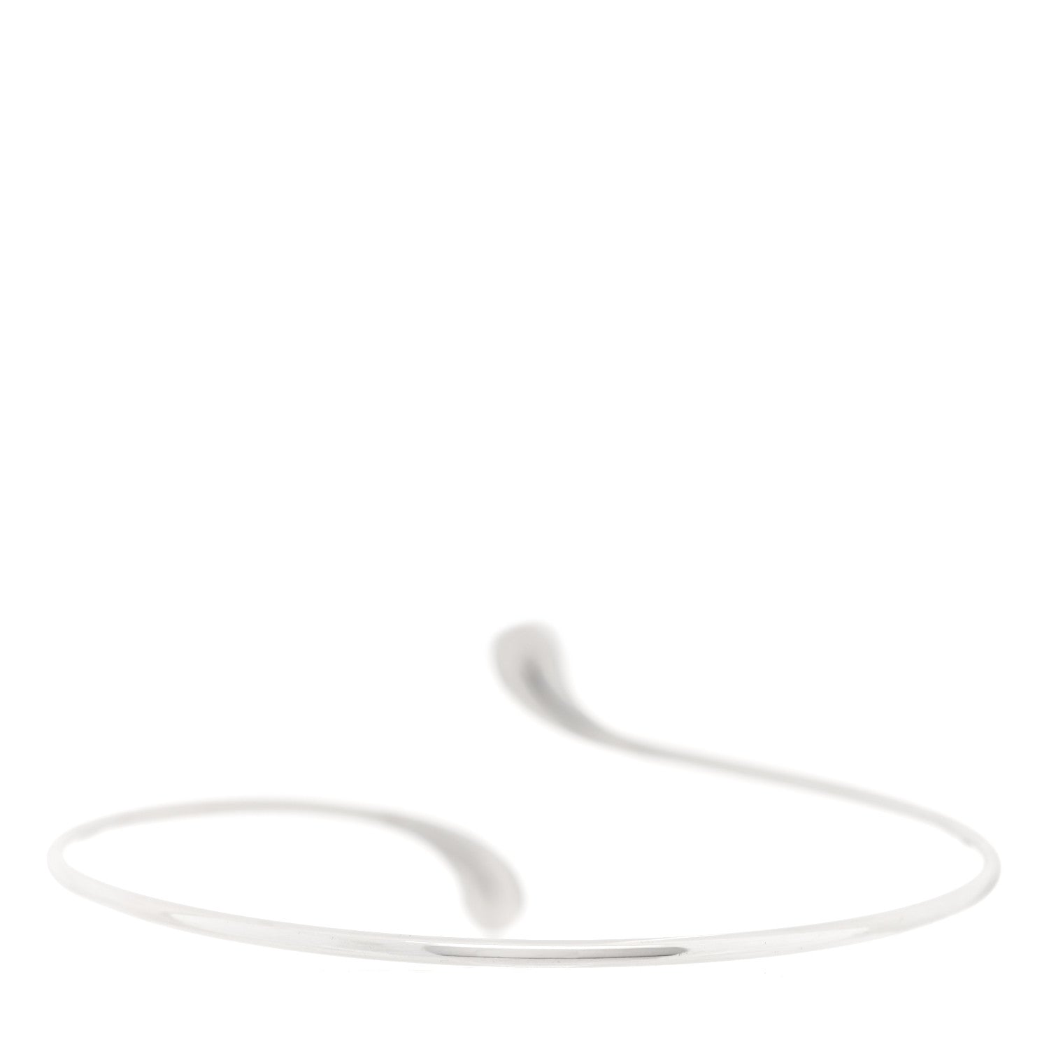 Tiffany Sterling Silver Elsa Peretti Teardrop Bangle Bracelet 2 of 3