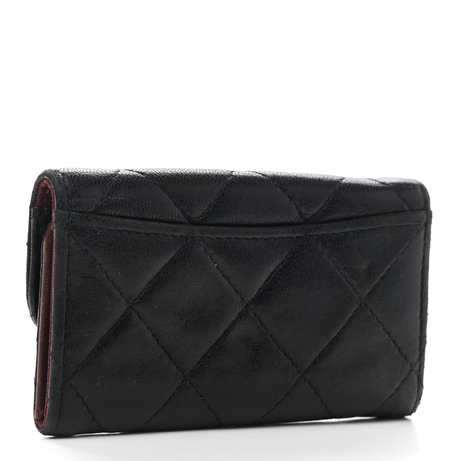 Chanel Lambskin Quilted 6 Key Holder Black 3 of 8