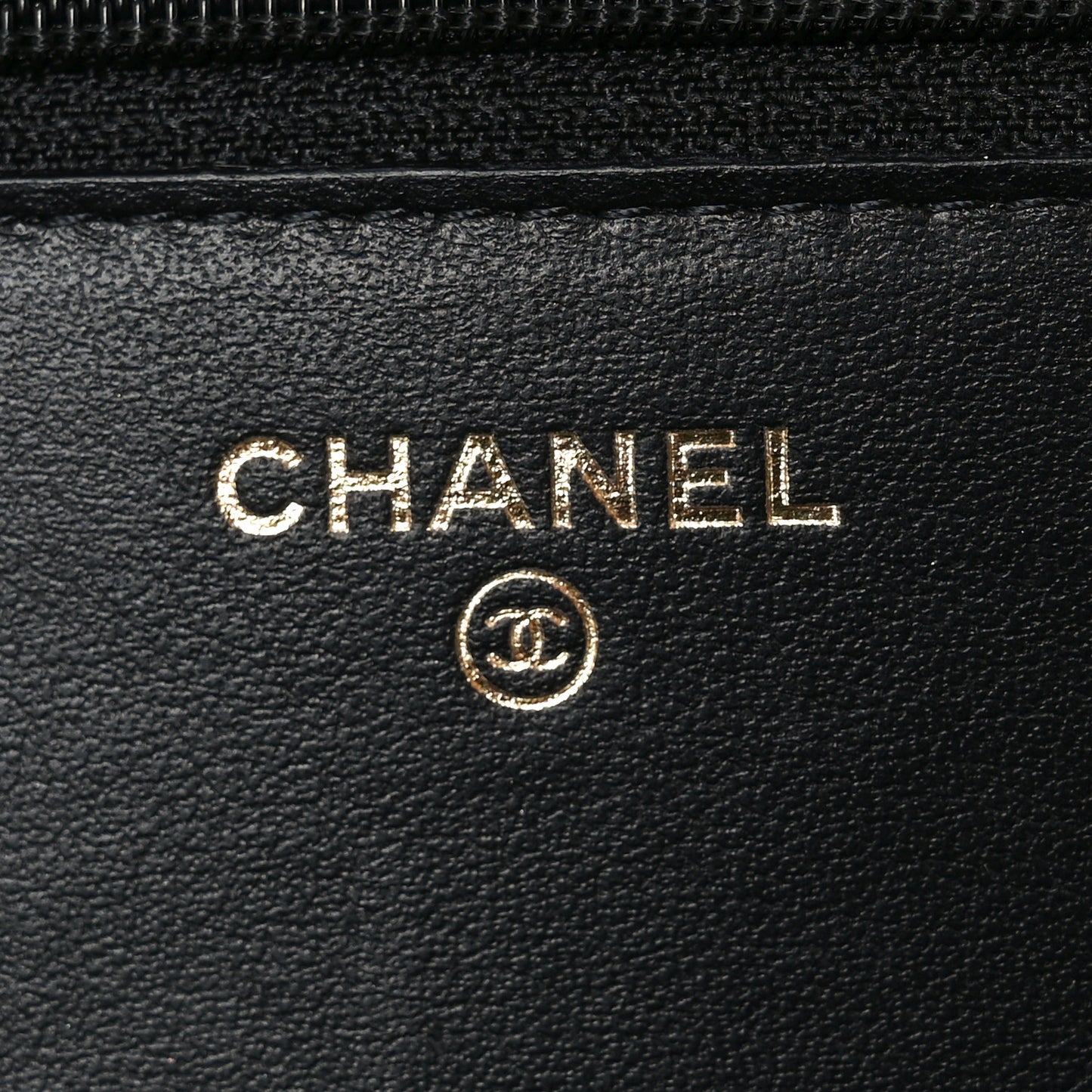 Caviar Quilted Boy Wallet On Chain WOC Black