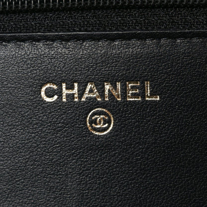 Chanel Caviar Quilted Boy Wallet On Chain WOC Black 6 of 12