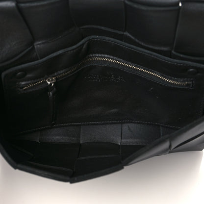 Bottega Veneta Lambskin Maxi Intrecciato Cassette Crossbody Bag Black 5 of 7