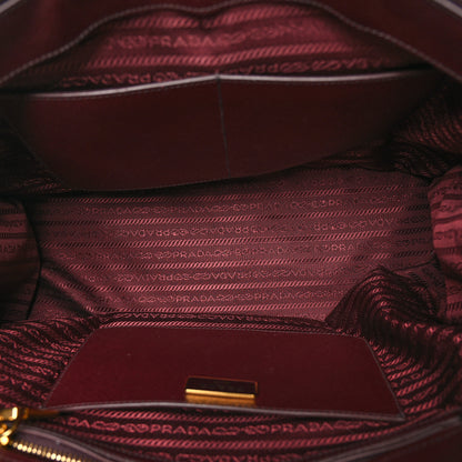 Prada Saffiano Vernice Medium Galleria Double Zip Cerise 5 of 11