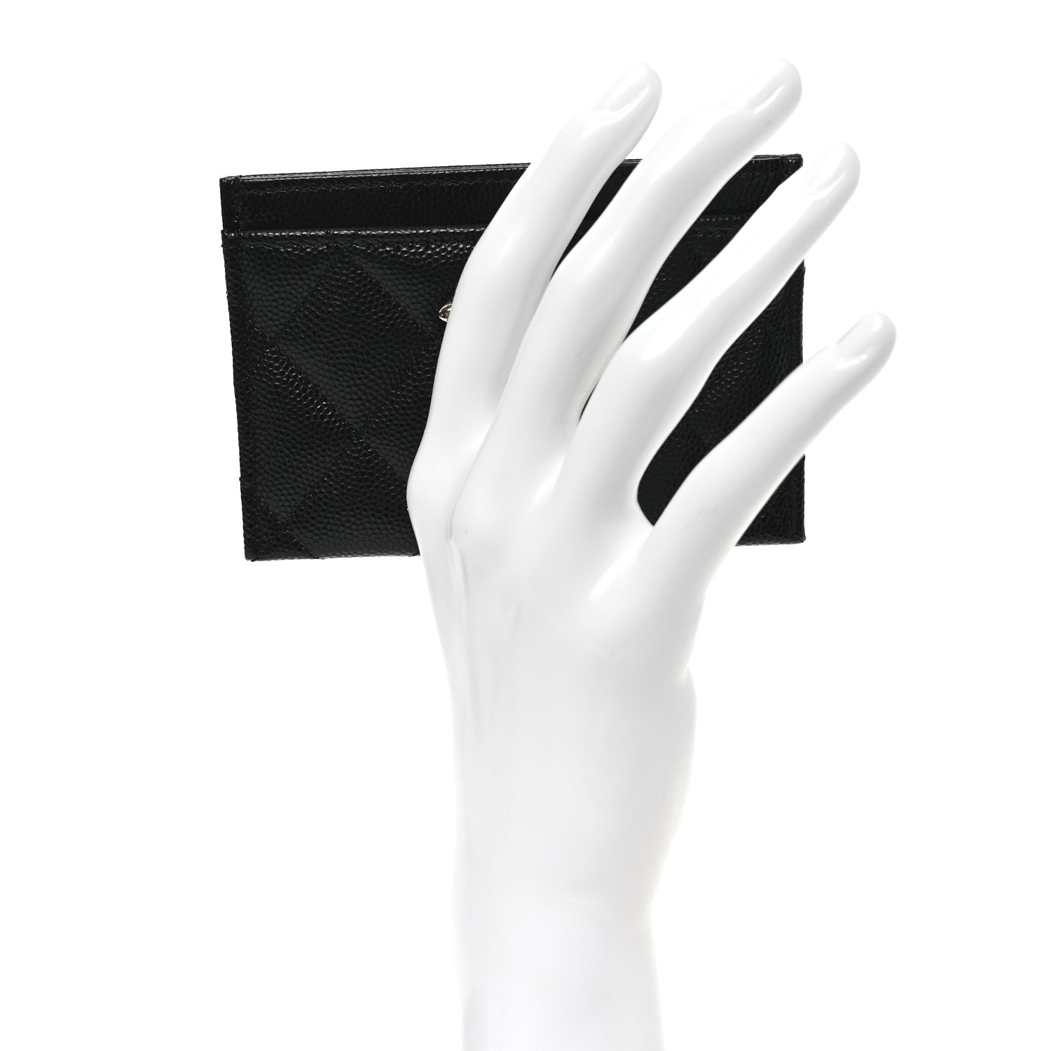 Chanel Caviar Quilted CC Card Holder Black 2 of 9