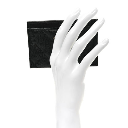 Chanel Caviar Quilted CC Card Holder Black 2 of 9
