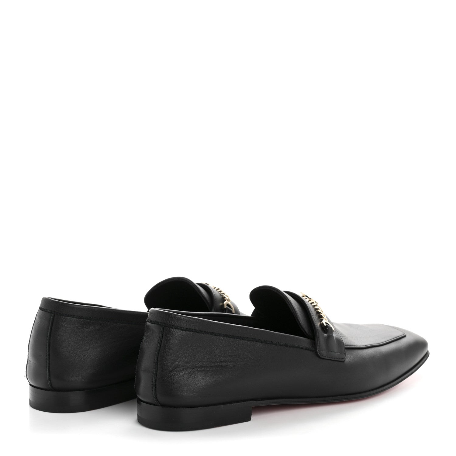 Christian Louboutin Calf Glove Womens MJ Mock Flat Loafers 39 Black 10 of 18