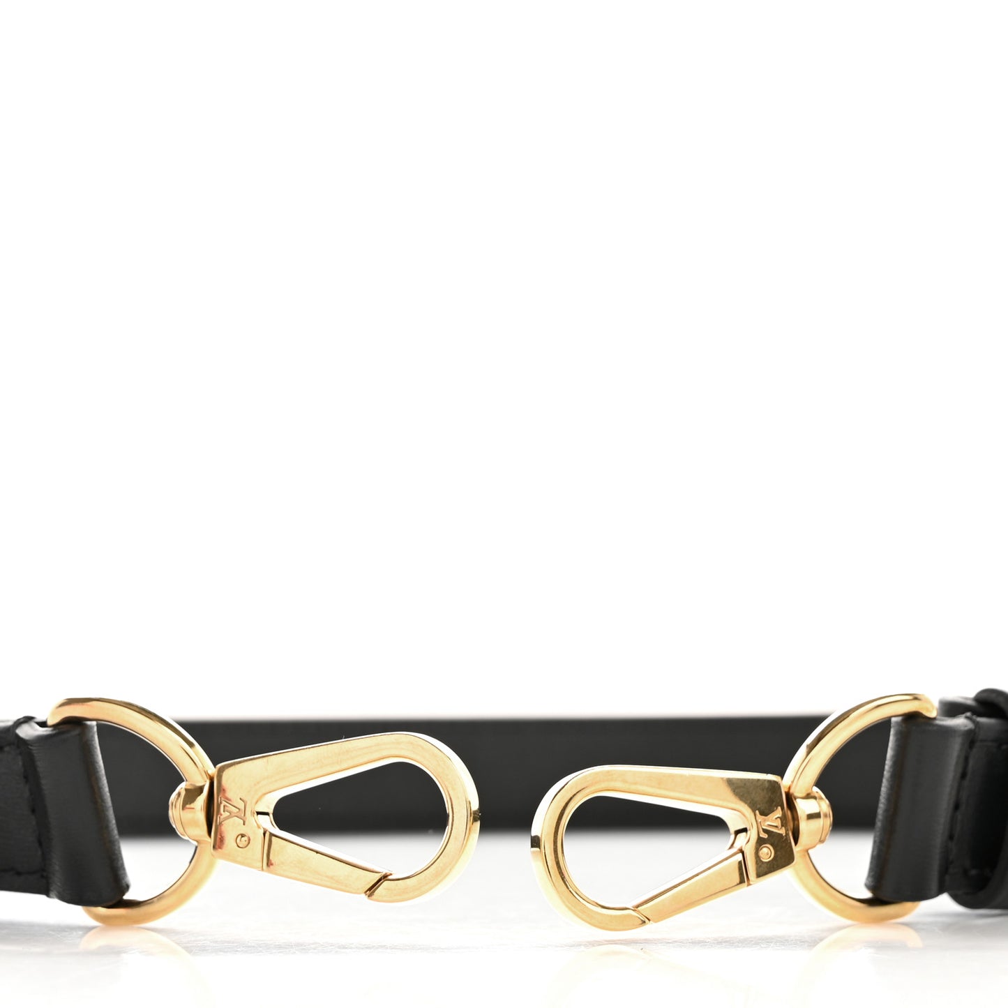 Calfskin Adjustable Shoulder Strap Black