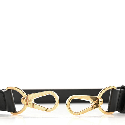 Louis Vuitton Calfskin Adjustable Shoulder Strap Black 3 of 4