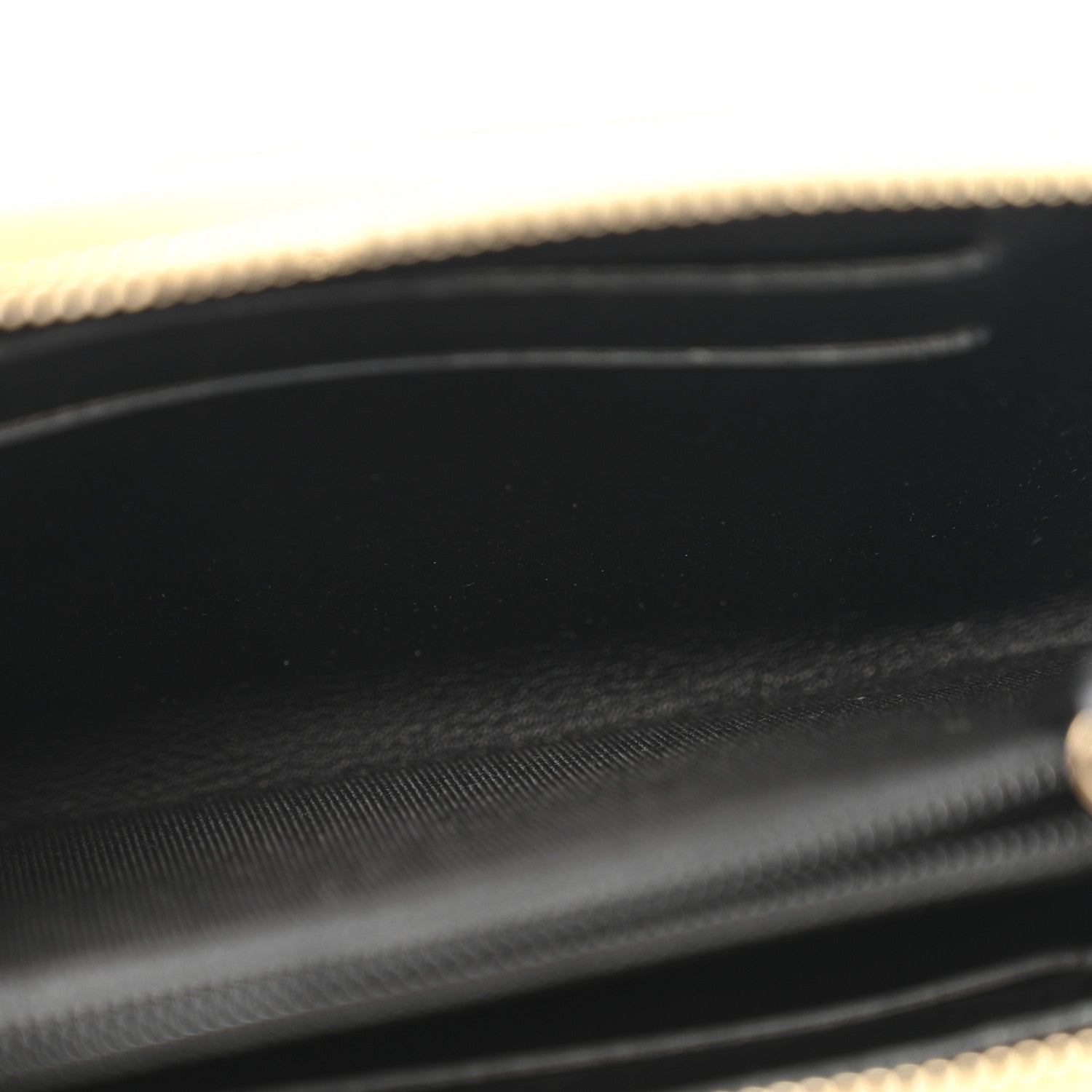 Chanel Metallic Calfskin Crocodile Embossed Small Zip Wallet Gold 6 of 14