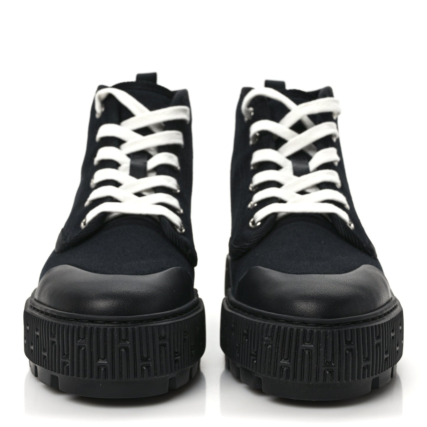 Canvas Calfskin Itineraire Ankle Boot 38 Black