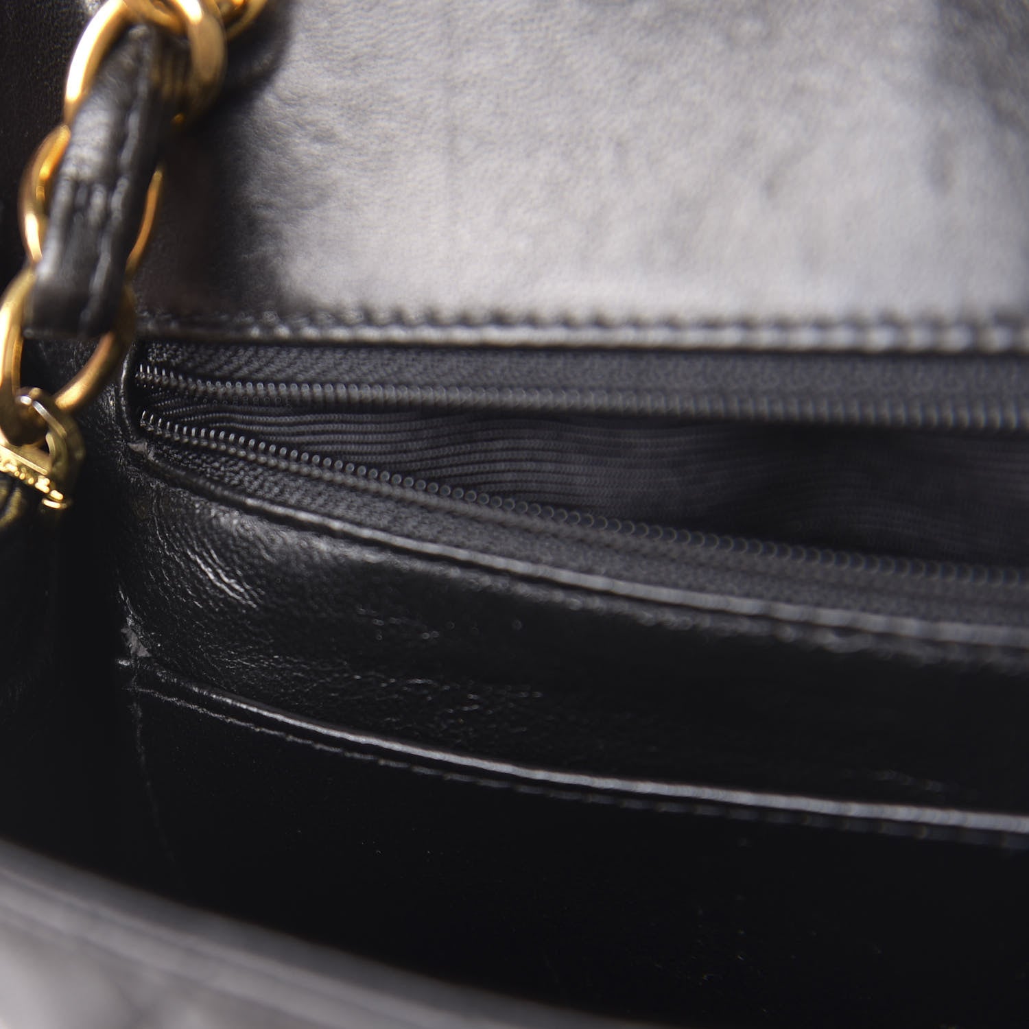 Chanel Lambskin Quilted Medium Single Flap Black 11 of 12