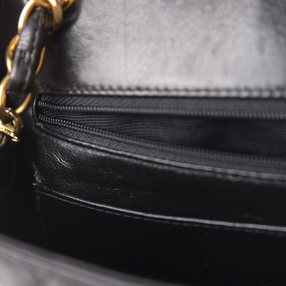 Chanel Lambskin Quilted Medium Single Flap Black 11 of 12