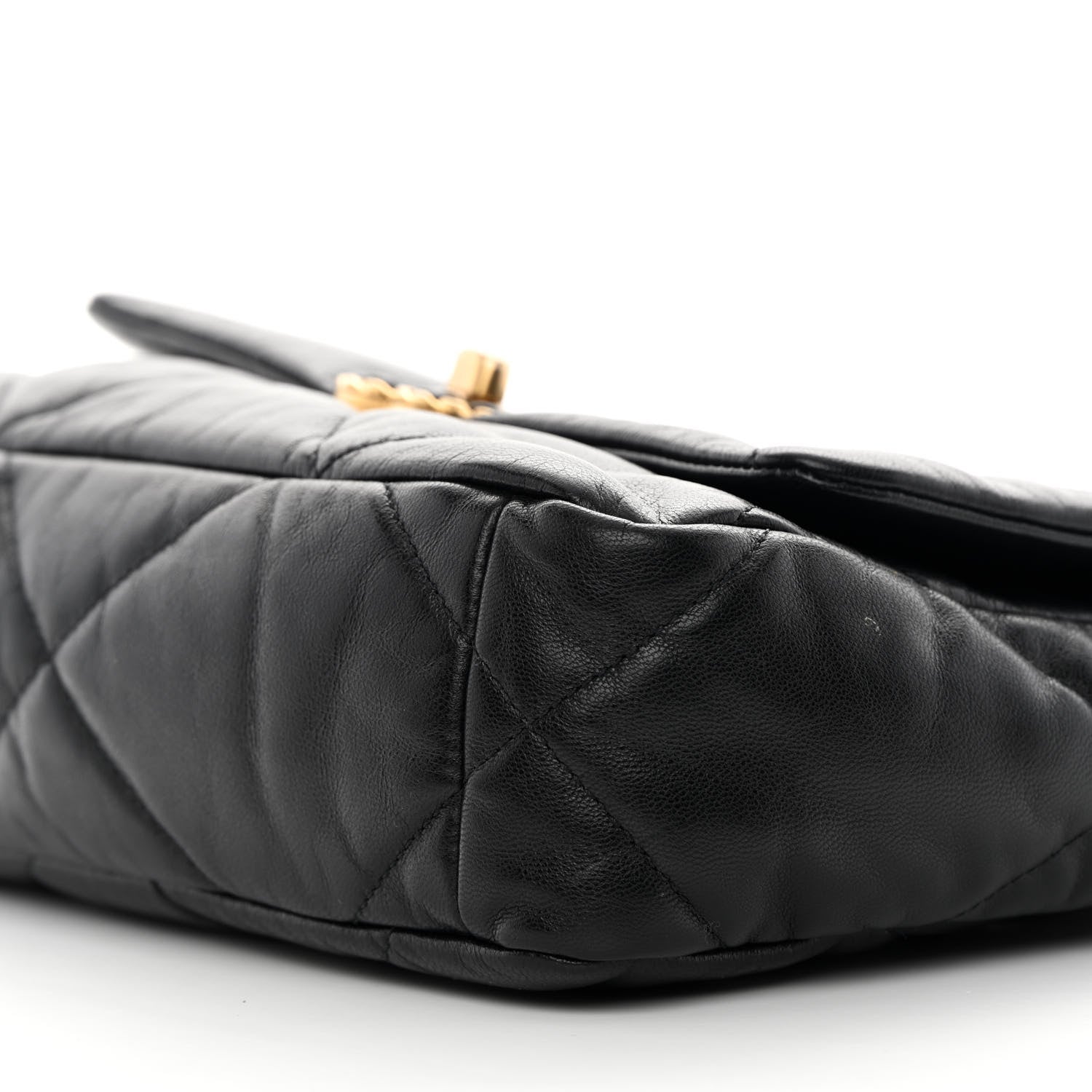 Chanel Goatskin Quilted Medium Chanel 19 Flap Black 10 of 12