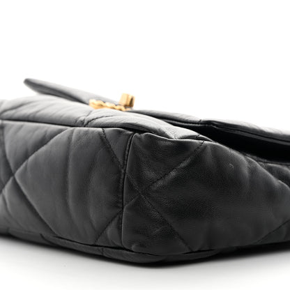 Chanel Goatskin Quilted Medium Chanel 19 Flap Black 10 of 12
