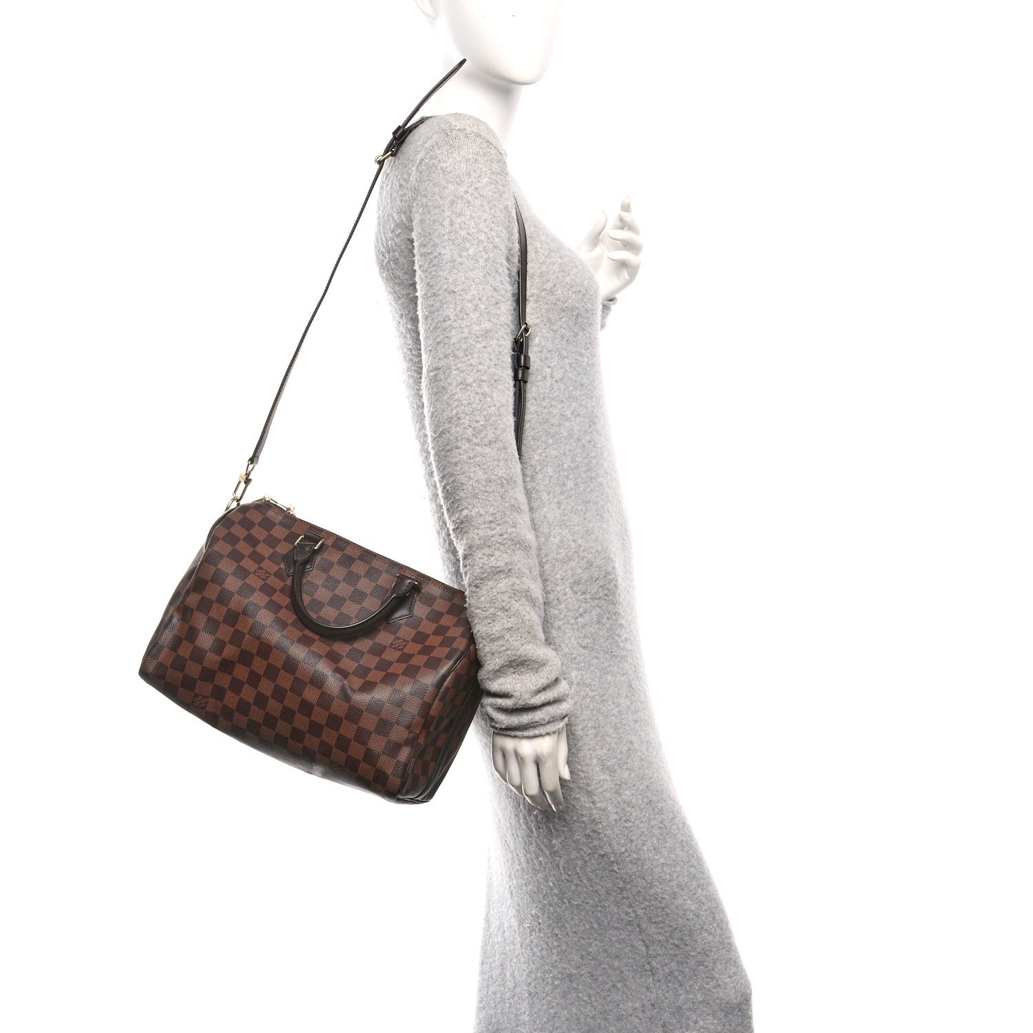 Louis Vuitton Damier Ebene Speedy Bandouliere 30 2 of 10