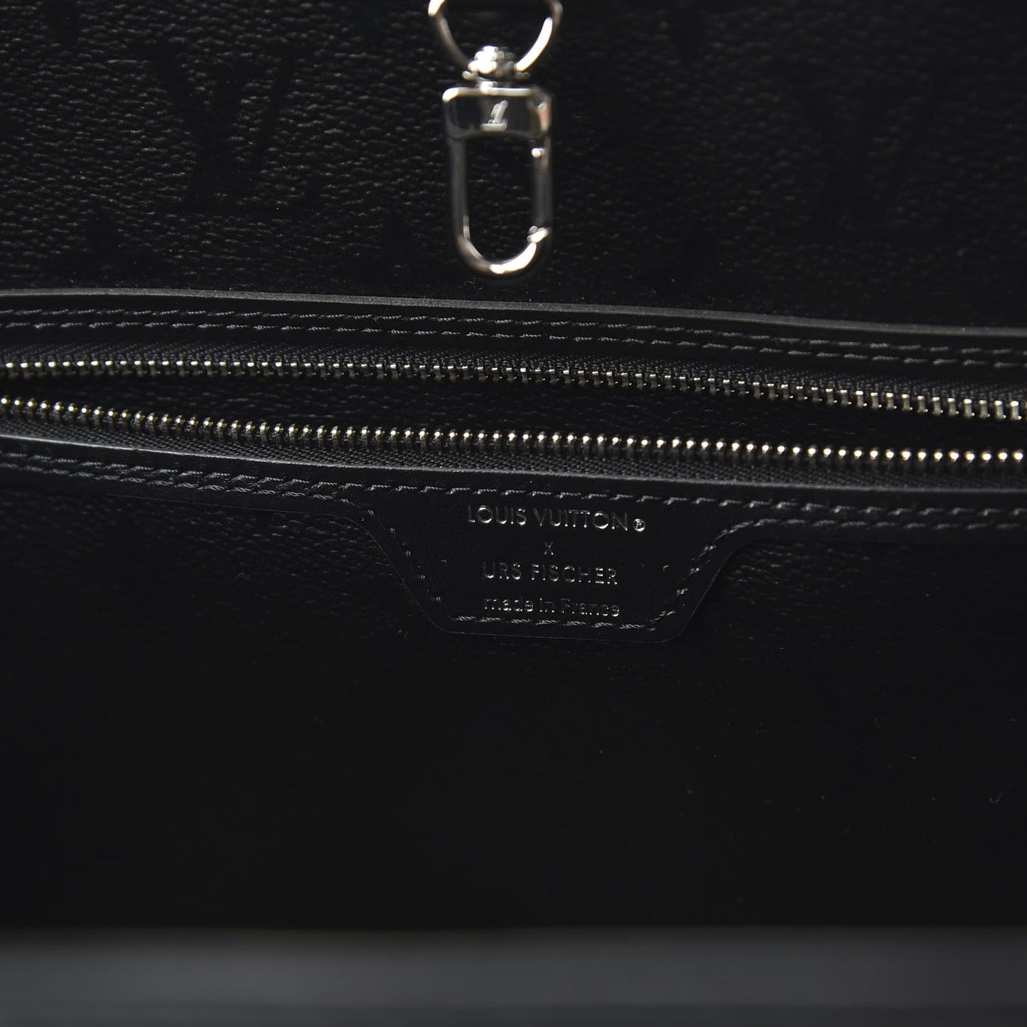X UF Tufted Monogram Neverfull MM Black White