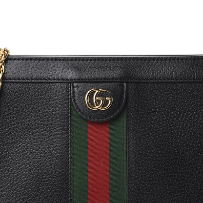 Gucci Calfskin GG Web Small Ophidia Chain Shoulder Bag Black 10 of 10