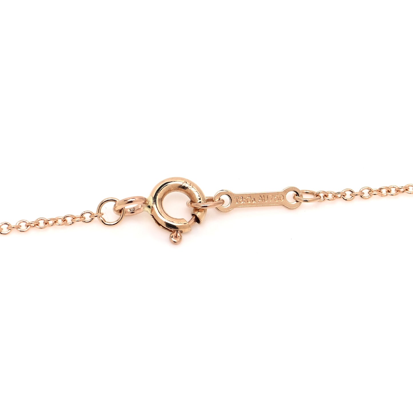 18K Rose Gold Diamond Small Paloma's Graffiti Love Pendant Necklace
