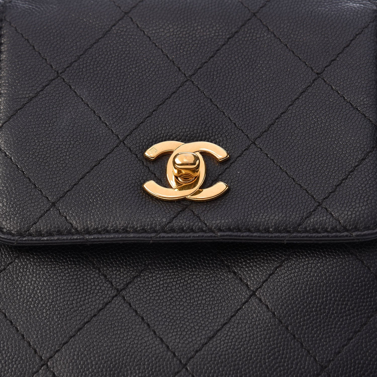 Chanel Caviar Stitched Shopper Tote Black 9 of 30