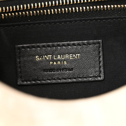 Saint Laurent Suede Monogram Medium Niki Chain Satchel Light Beige 8 of 15